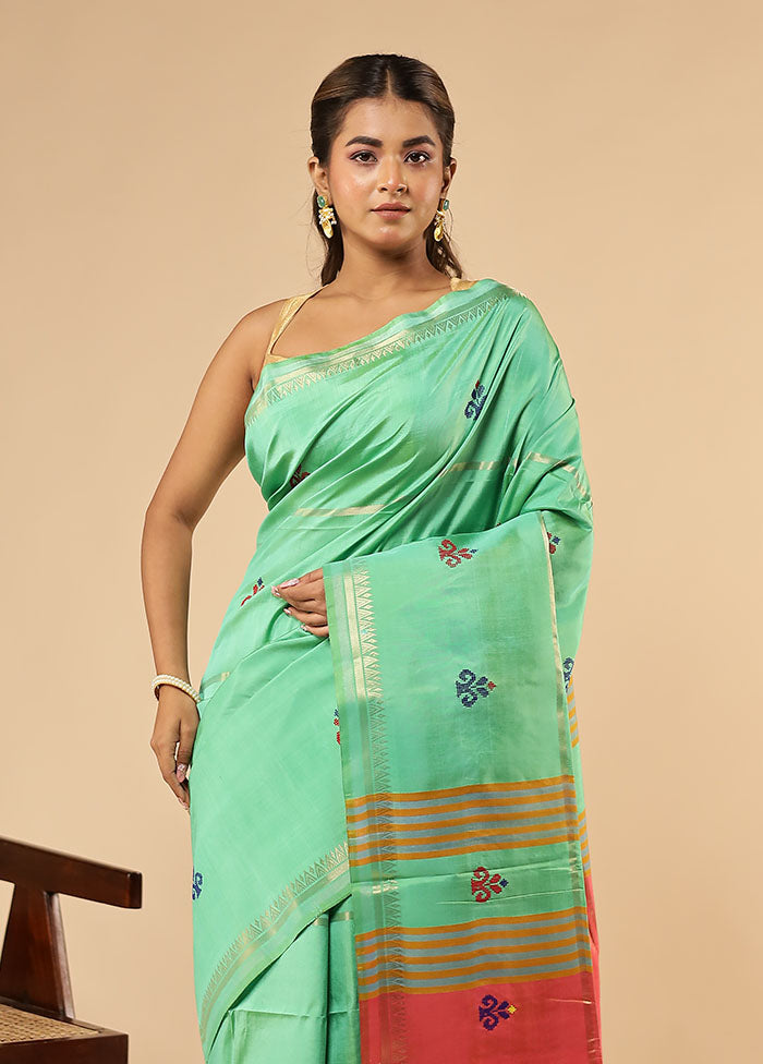 Multicolor Kalakethra Saree With Blouse Piece
