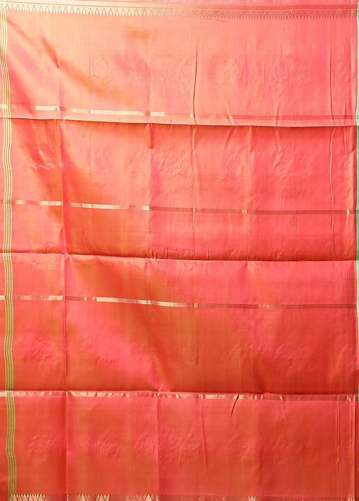 Multicolor Kalakethra Saree With Blouse Piece