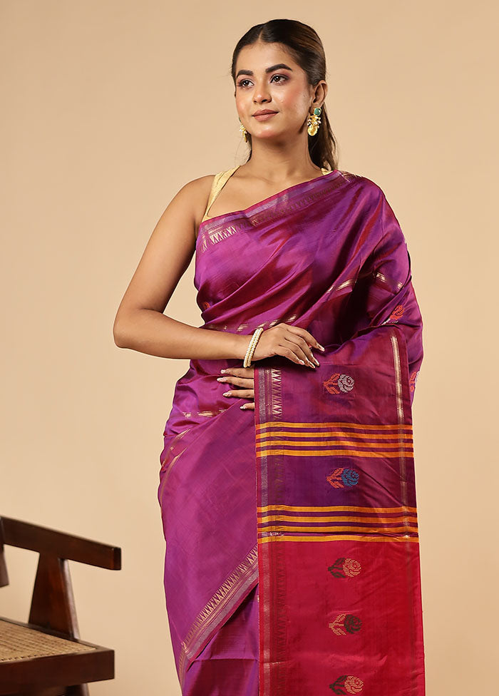 Multicolor Kalakethra Saree With Blouse Piece