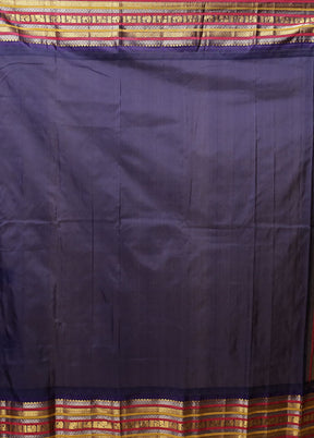 Green Handloom Kanjivaram Pure Silk Saree With Blouse Piece