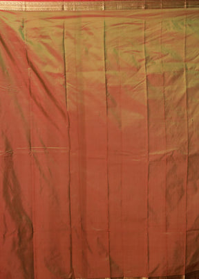 Maroon Kanjivaram Silk Saree With Blouse Piece