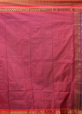 Blue Kanjivaram Silk Saree With Blouse Piece