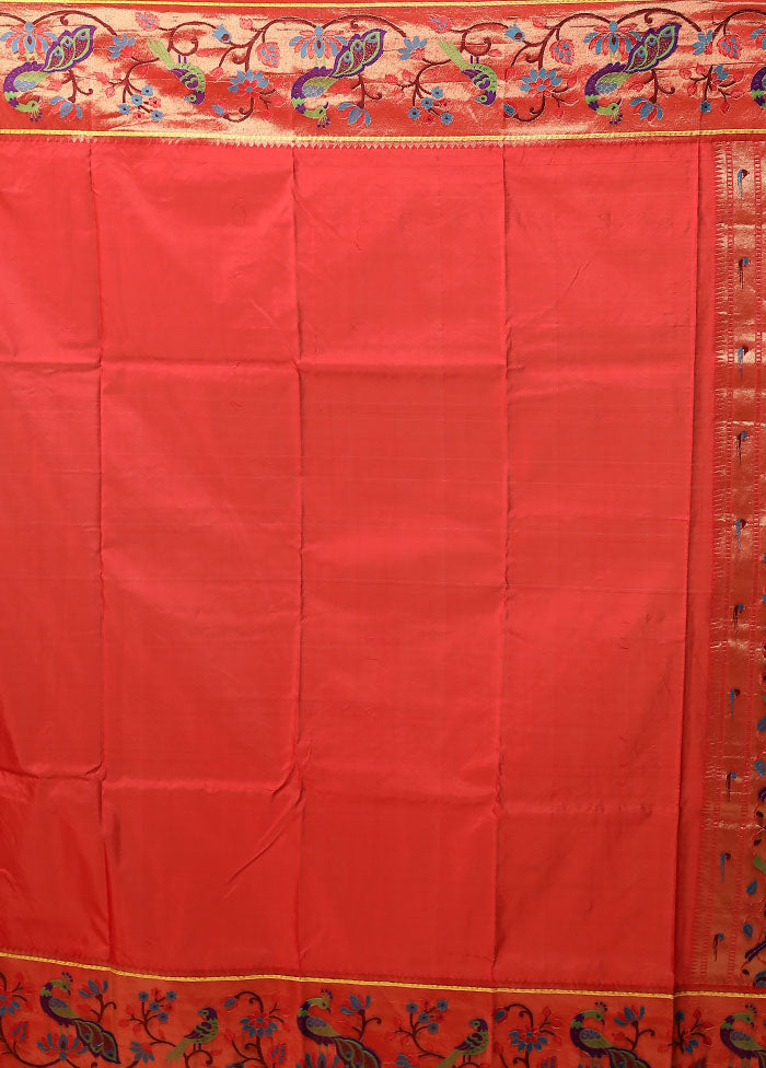 Pink Kanjivaram Silk Saree With Blouse Piece