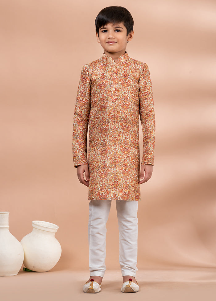 Multicolor Cotton Kurta & Pajama Set
