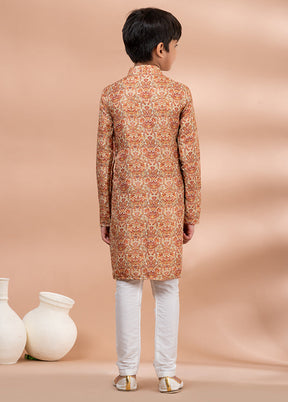 Multicolor Cotton Kurta & Pajama Set