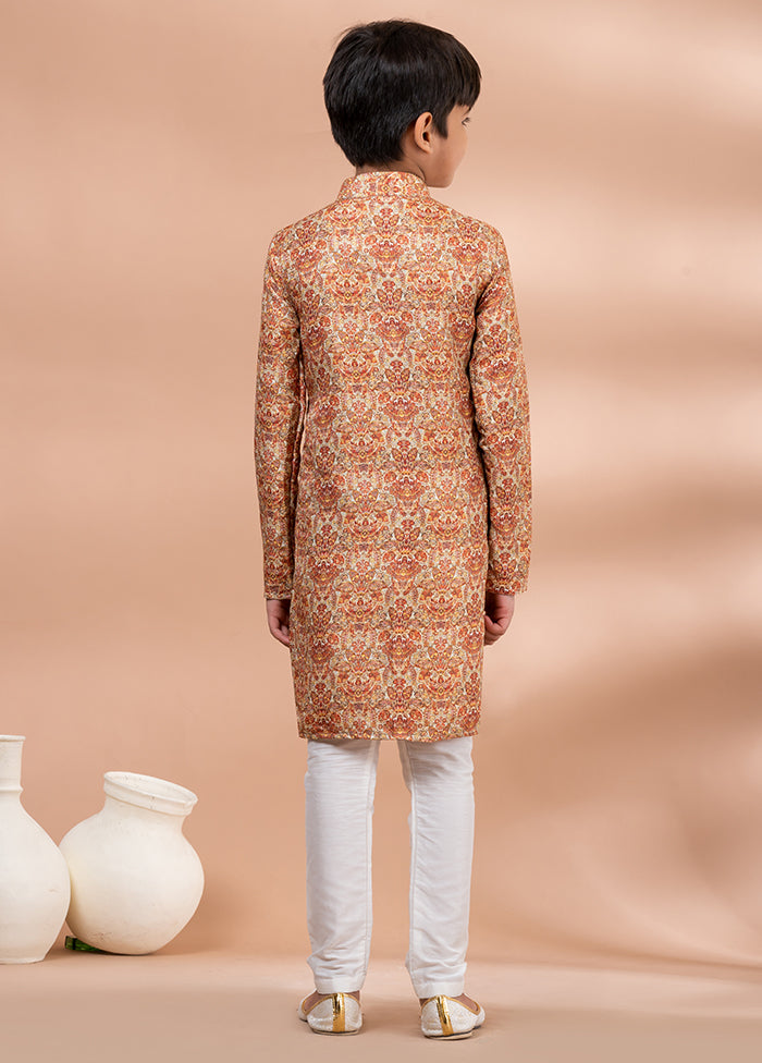 Multicolor Cotton Kurta & Pajama Set