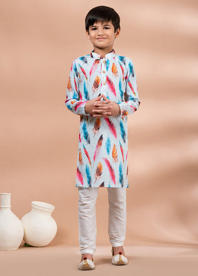Multicolor Cotton Kurta & Pajama Set