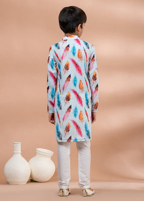 Multicolor Cotton Kurta & Pajama Set