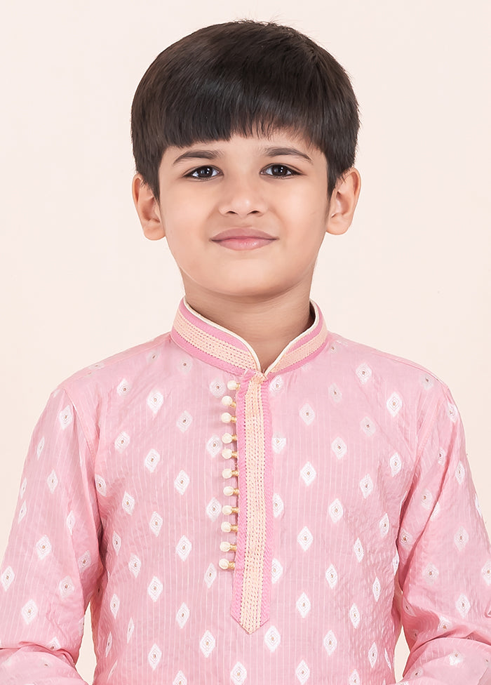Pink Cotton Kurta & Pajama Set