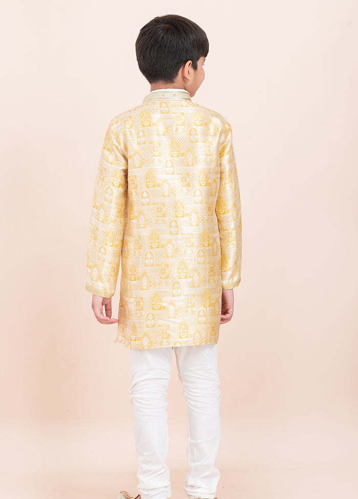 Golden Silk Kurta & Pajama Set