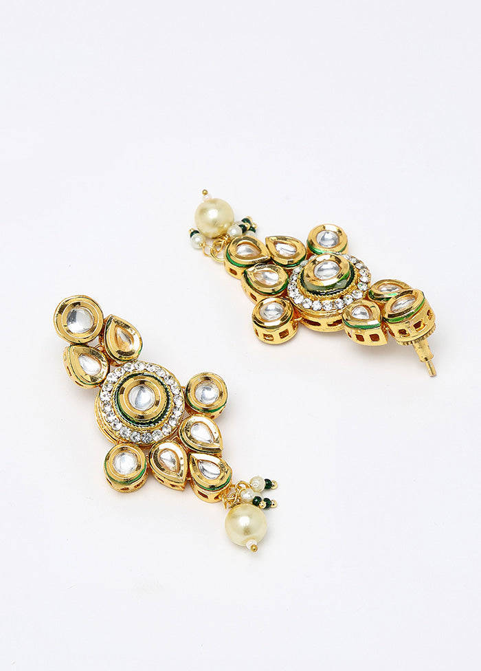 Gold Plated Kundan Jewellery Set - Indian Silk House Agencies