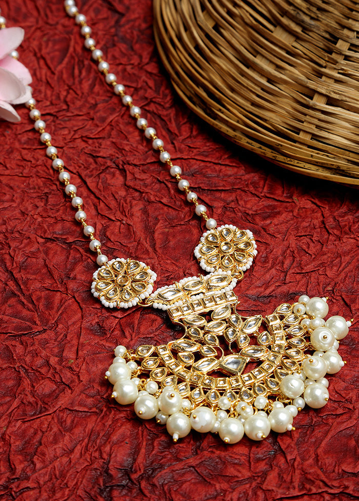 Gold Plated Kundan Chain - Indian Silk House Agencies