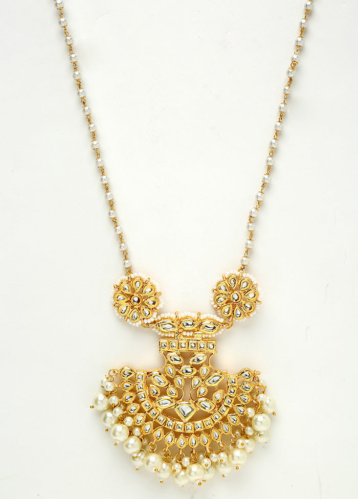 Gold Plated Kundan Chain - Indian Silk House Agencies