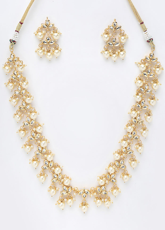 Gold Plated Kundan Jewellery Set - Indian Silk House Agencies