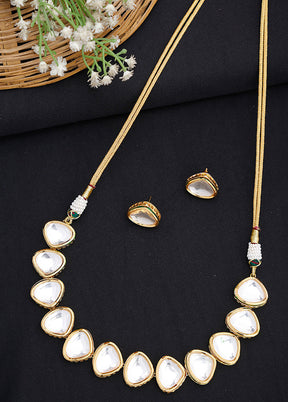 Gold Plated Kundan Jewellery Set - Indian Silk House Agencies