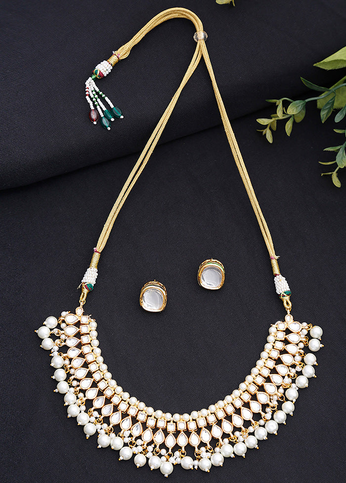 Gold Plated Kundan Jewellery Set - Indian Silk House Agencies