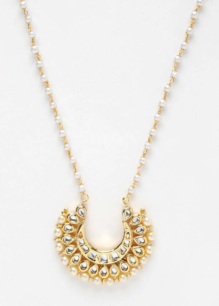 Gold Plated Kundan Chain - Indian Silk House Agencies