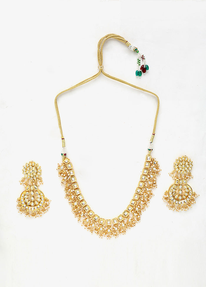 Gold Plated Kundan Jewellery Set - Indian Silk House Agencies