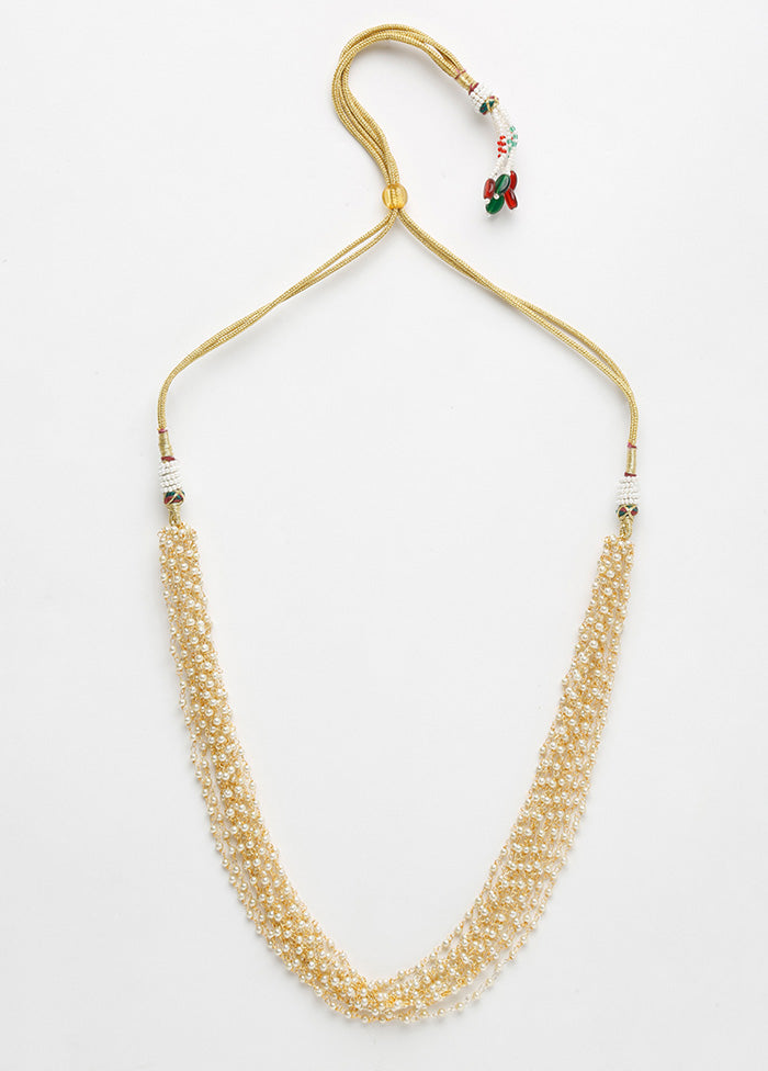 Gold Plated Kundan Necklace - Indian Silk House Agencies