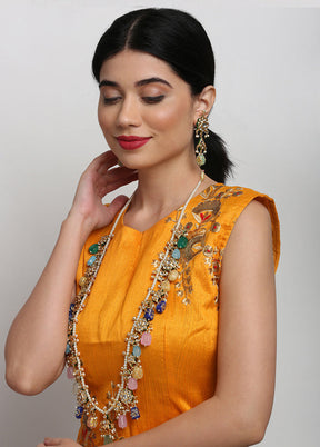 Gold Plated Kundan Jewellery Set - Indian Silk House Agencies