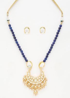 Gold Plated Kundan Jewellery Set - Indian Silk House Agencies