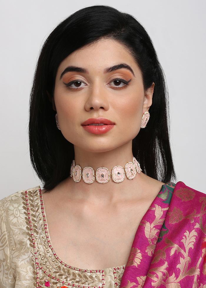 Gold Plated Kundan Jewellery Set - Indian Silk House Agencies