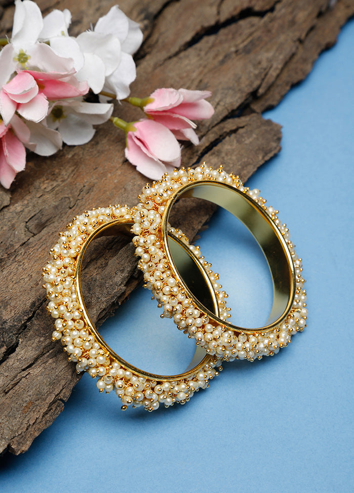 Gold Plated Kundan Bangle - Indian Silk House Agencies