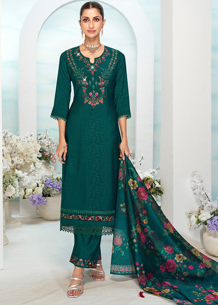 3 Pc Purple Silk Suit Set