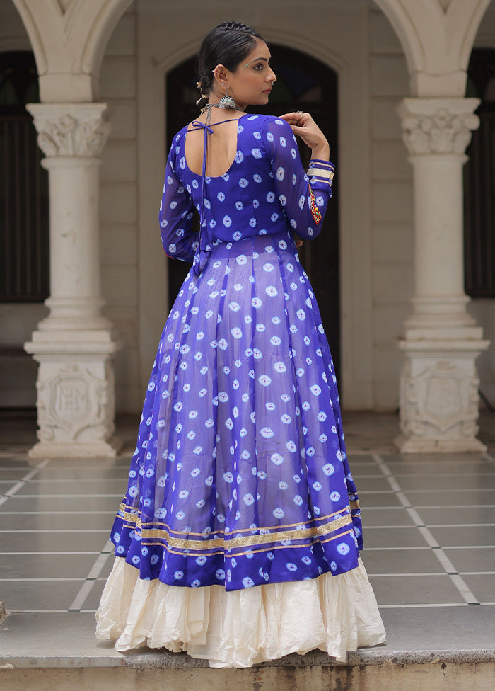 Cream Cotton Lehenga Set