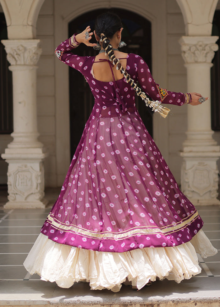Cream Cotton Lehenga Set