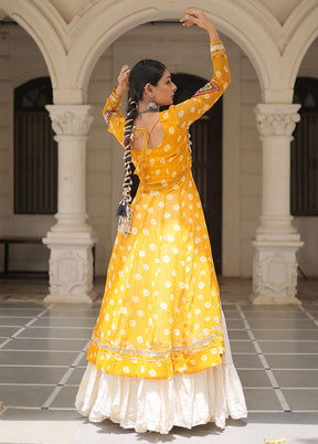 Cream Cotton Lehenga Set