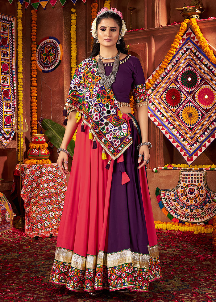 Multicolor Cotton Dupatta Lehenga Set