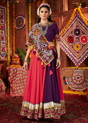 Multicolor Cotton Dupatta Lehenga Set
