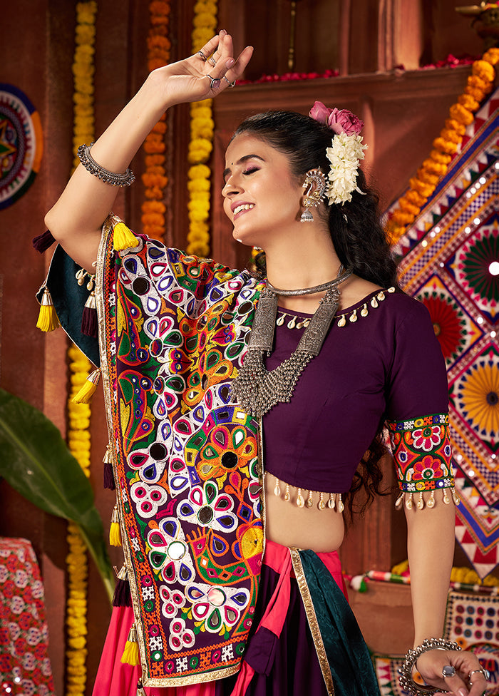 Multicolor Cotton Dupatta Lehenga Set