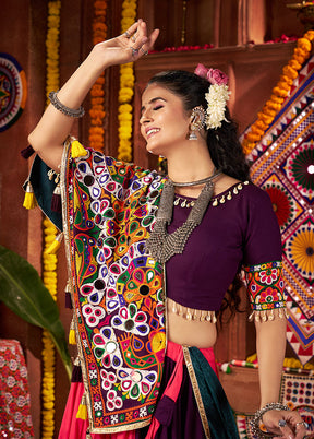 Multicolor Cotton Dupatta Lehenga Set