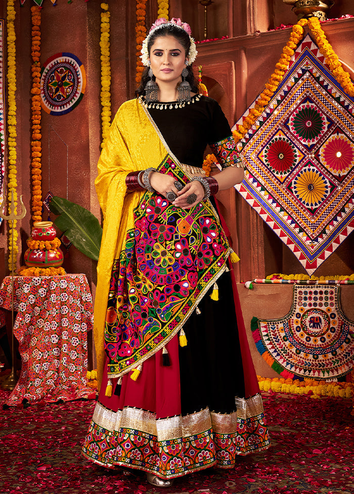 Multicolor Cotton Dupatta Lehenga Set