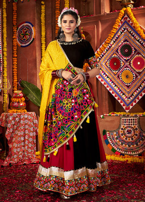 Multicolor Cotton Dupatta Lehenga Set