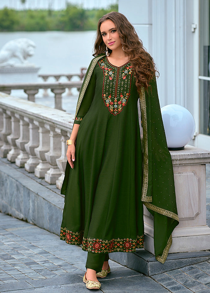 3 Pc Purple Silk Suit Set