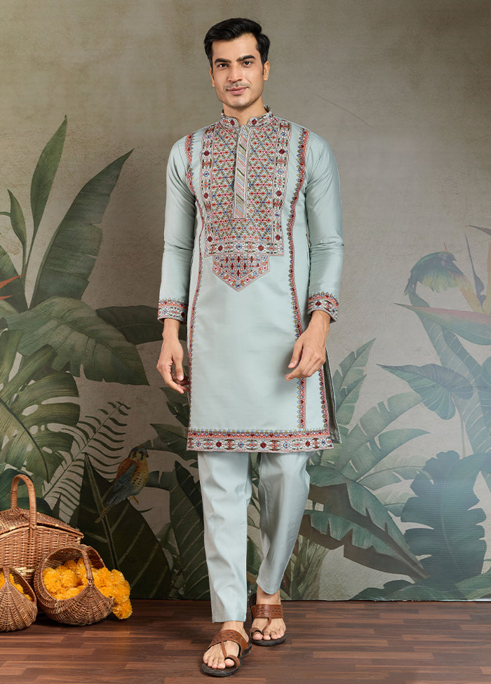 Blue Viscose Kurta