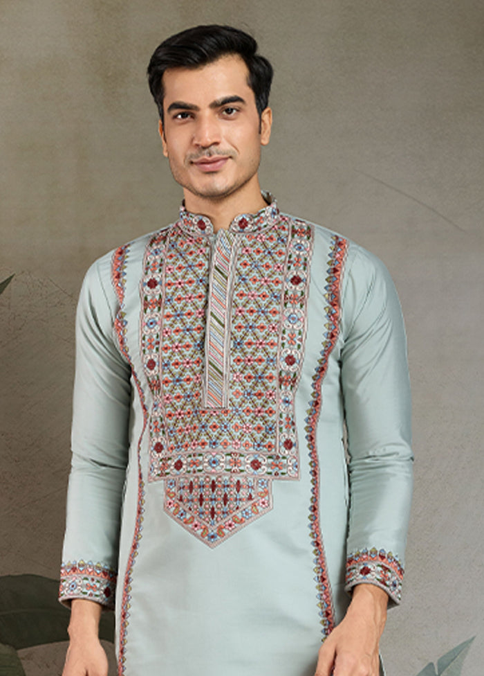 Blue Viscose Kurta