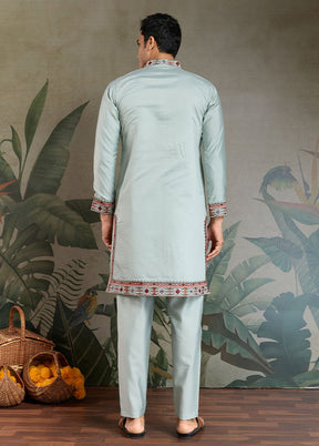 Blue Viscose Kurta