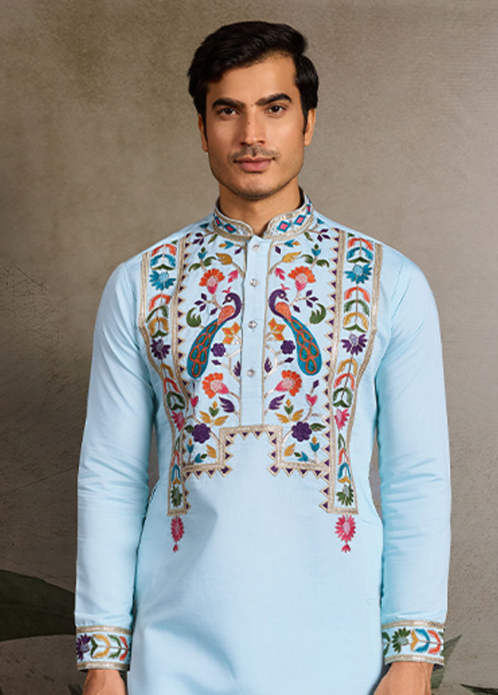 Blue Viscose Kurta