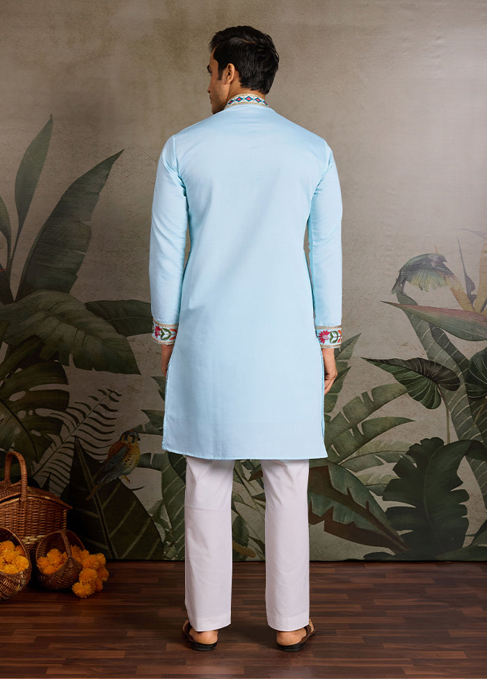 Blue Viscose Kurta