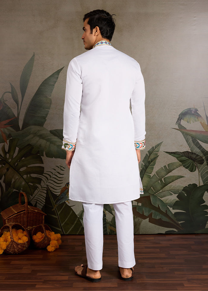 White Viscose Kurta