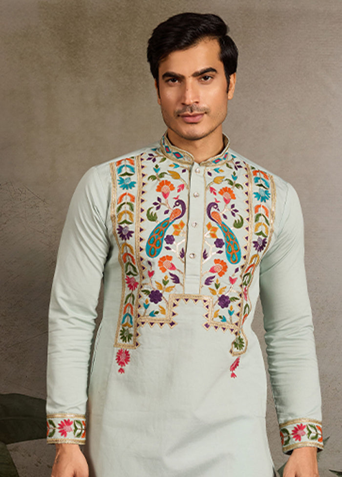 Green Viscose Kurta