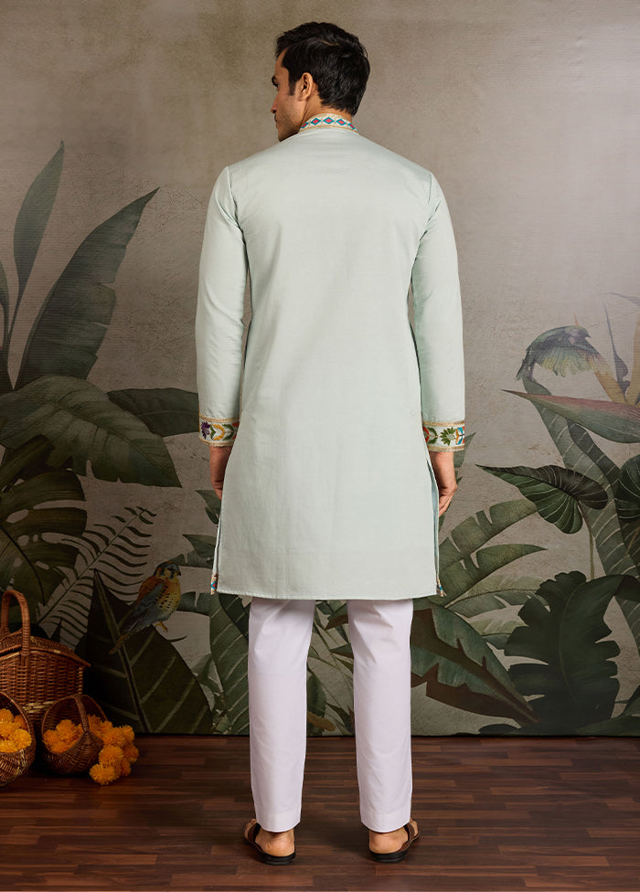 Green Viscose Kurta