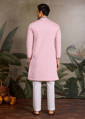 Pink Viscose Kurta