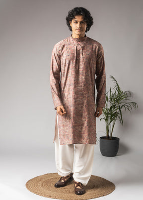Pink Silk Kurta & Pajama Set