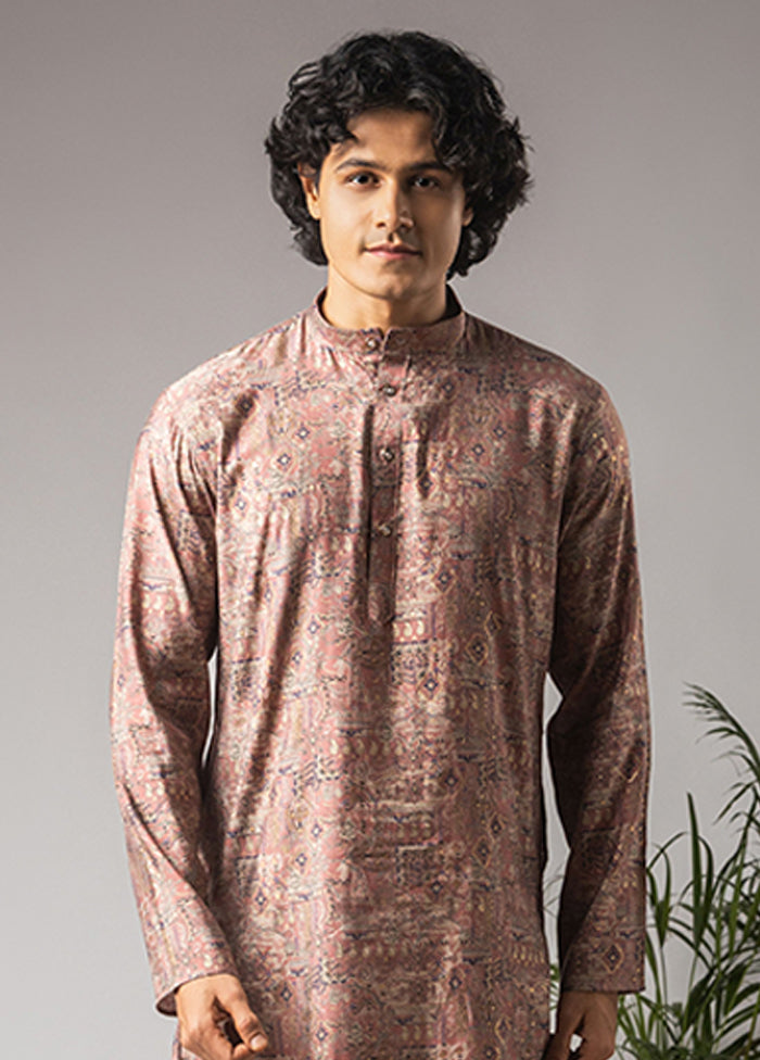 Pink Silk Kurta & Pajama Set