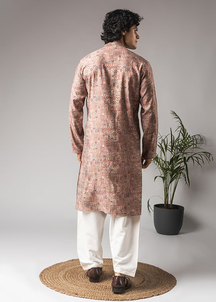 Pink Silk Kurta & Pajama Set